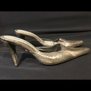 Nine West snake skin heels